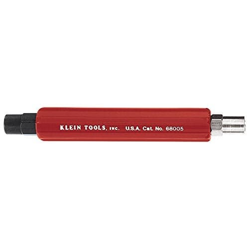 Klein Tools 68005 Wrench, Made in USA, High Impact Can Wrench with 7/16-Inch and 3/8-Inch Hex Sockets for Telecom