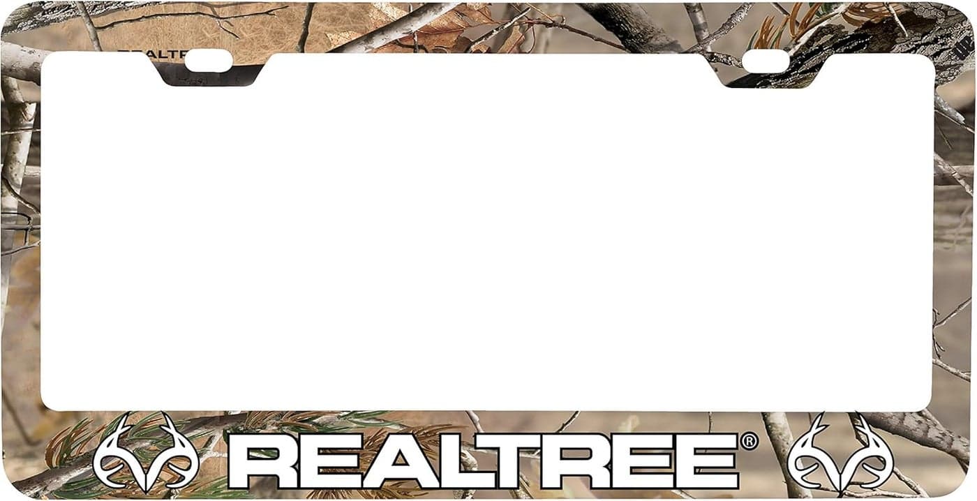 R and R Imports Realtree AP Camo Metal License Plate Frame