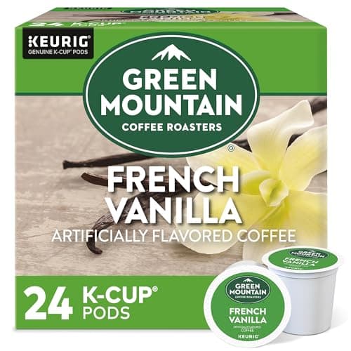 Green Mountain Coffee Roasters French Vanilla SingleServe Keurig KCup Pods Flavored Light Roast Coffee 24 Count