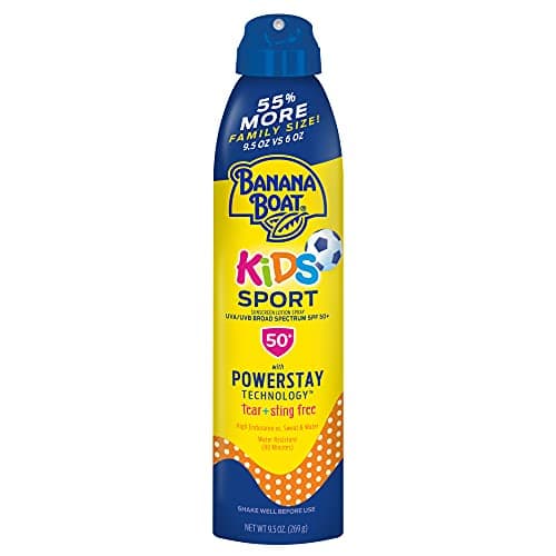 Banana Boat Kids Sport Sunscreen SPF 50, 9.5oz | Family Size, Oxybenzone Free
