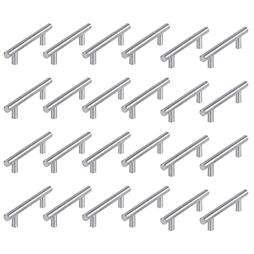 Atlantic Cabinet Pull Handle Matt Finish, Total Length 5.50 Inch, Hole-To-Hole 96 Mm, Pack Of 24, Silver
