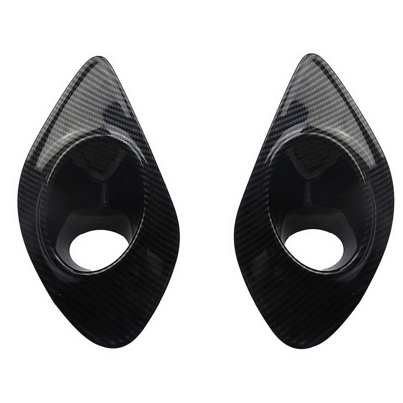 crosselec Front Fog Lamp Cover Trim For Dodge Charger 2015 2016 2017 2018 2019 2020 2021 black carbon fiber