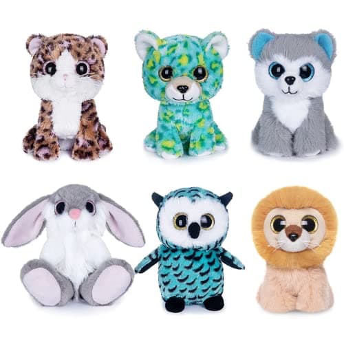 My OLi 5 Plush Toys Set Stuffed Animals Bundle Cute Animals Toys Pack of 6 for Babies Kids