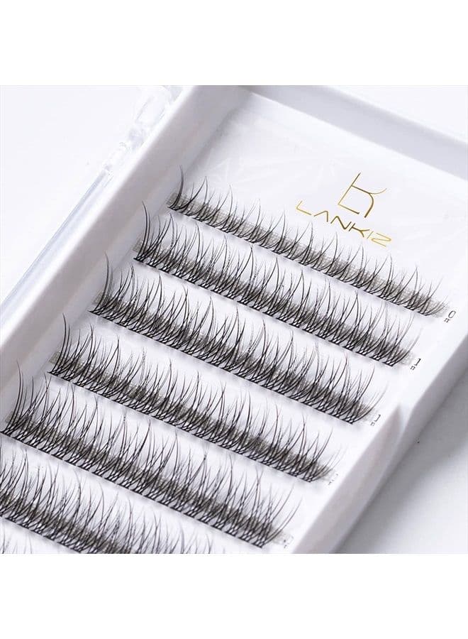 Individual Lashes Natural Cluster Lashes 12 Roots C Curl 0.07mm Thickness 8-14mm Mix Faux Mink DIY Individual Eyelashes 160pcs