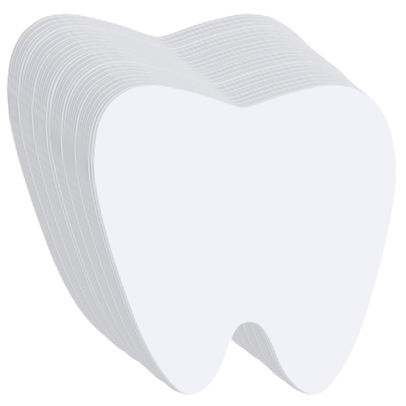 84 Pcs Tooth Cutouts Party Decoration Set 59 x 53 Inch Dental Theme Cardstock White Blank Teeth Signs for Bulletin Board DIY Craft Dental School Graduation First Tooth Party Classroom Decor