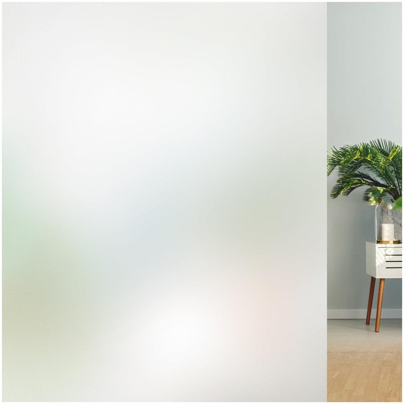 Lifetree Frosted Window Film Privacy Opaque Glass Film NonAdhesive Window Film Static Cling Film for Home and Office 445x200CM