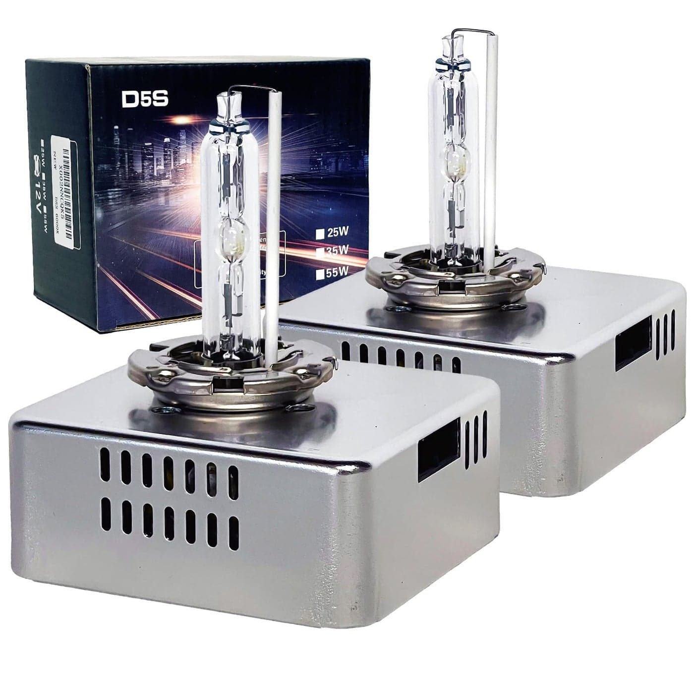 SOCALLED LIGHTING D5S 35W Xenon HID Headlight Bulbs 6000K Crystal White 66540 12410 9285410171 OEM High Low Beam Direct Replacement Pack of 2