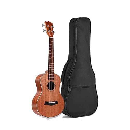 23in Ukulele Case, Waterproof Durable Ukulele Padded Bag with Adjustable Straps for Concert