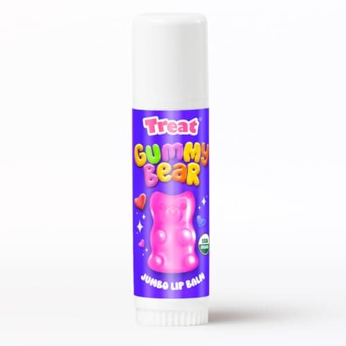 TREAT Jumbo Organic Cruelty Free 50 OZ GUMMY BEAR LIP BALM