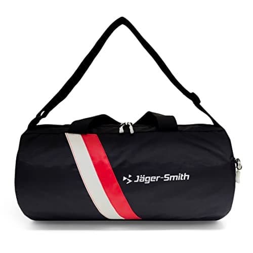 Jager-Smith GB 600 Multipurpose Gym Bag with Shoe Compartment (Black, White & Red)