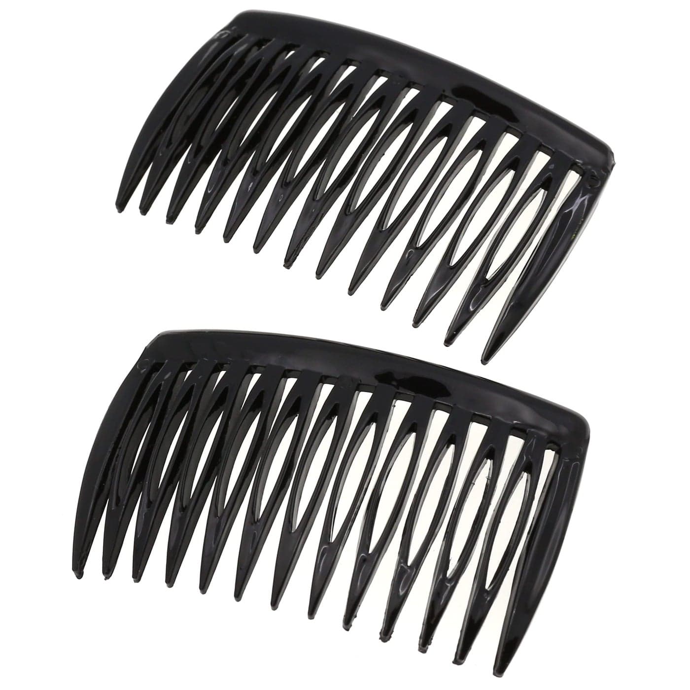 Camila Paris CP2953 French Hair Side Comb Small Black French Twist Hair Combs Decorative Strong Hold Hair Clips for Women Bun Chignon UpDo Styling Girls Hair Accessories Made in France