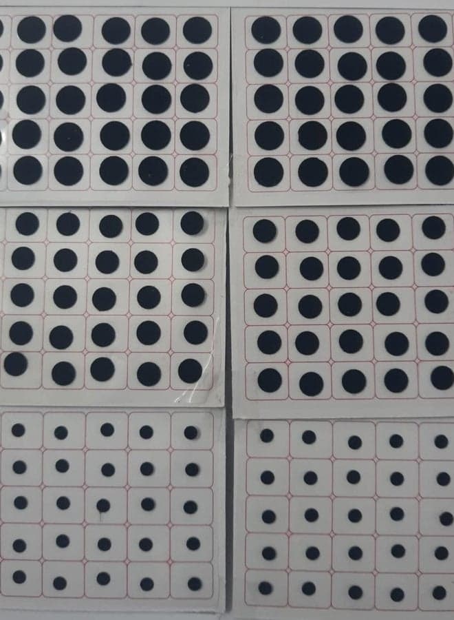 720 X Count Multi Size Black Bindi Round Polka Dots Daily Use Bindi Stickers
