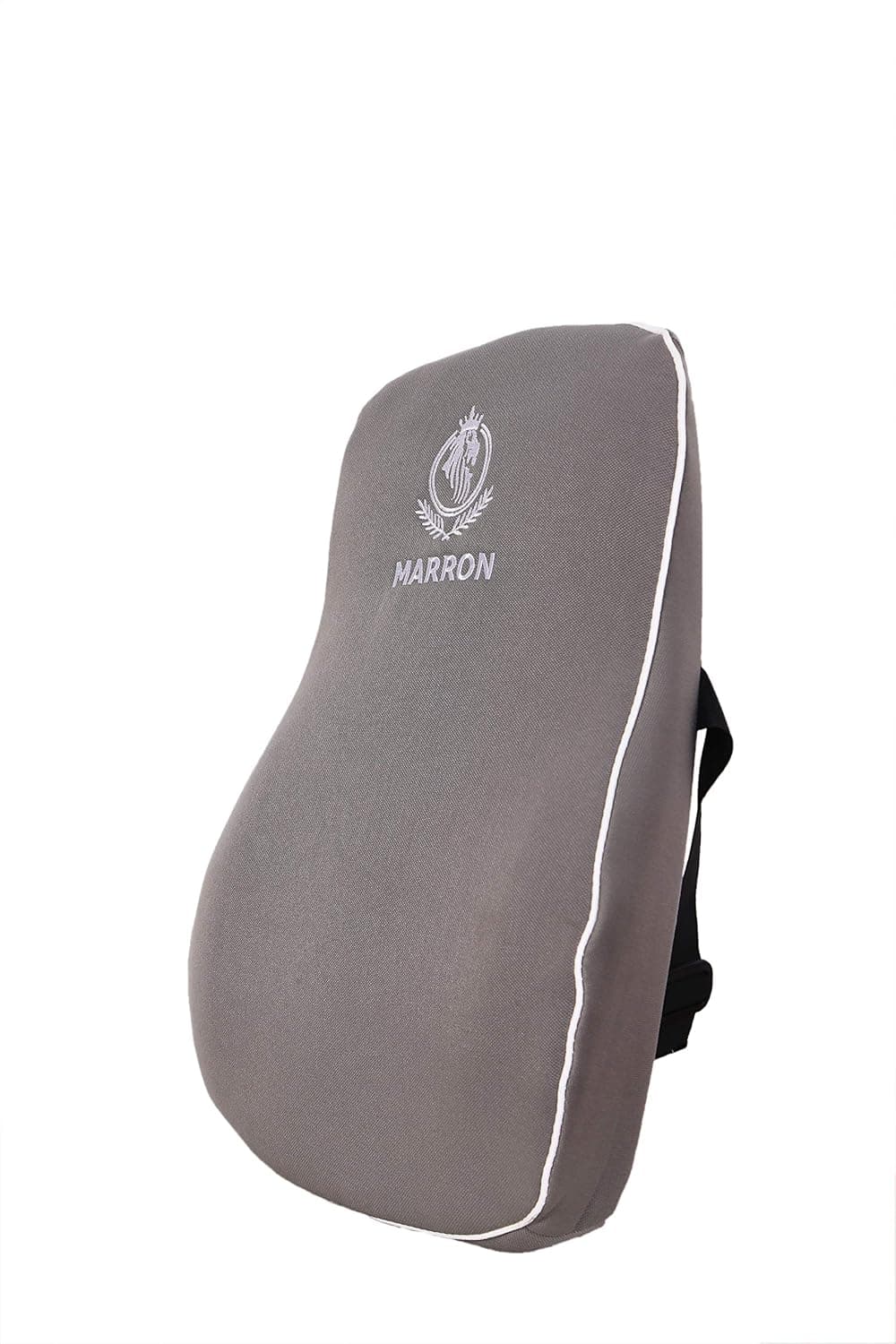 MRRON EXEMPHLAR Lumbar Support Pillow for Office Chair Back Support Pillow for Car Computer Gaming Chair Memory Foam Back Cushion for Pain Relief Improve Posture Adjustable StrapsGrey
