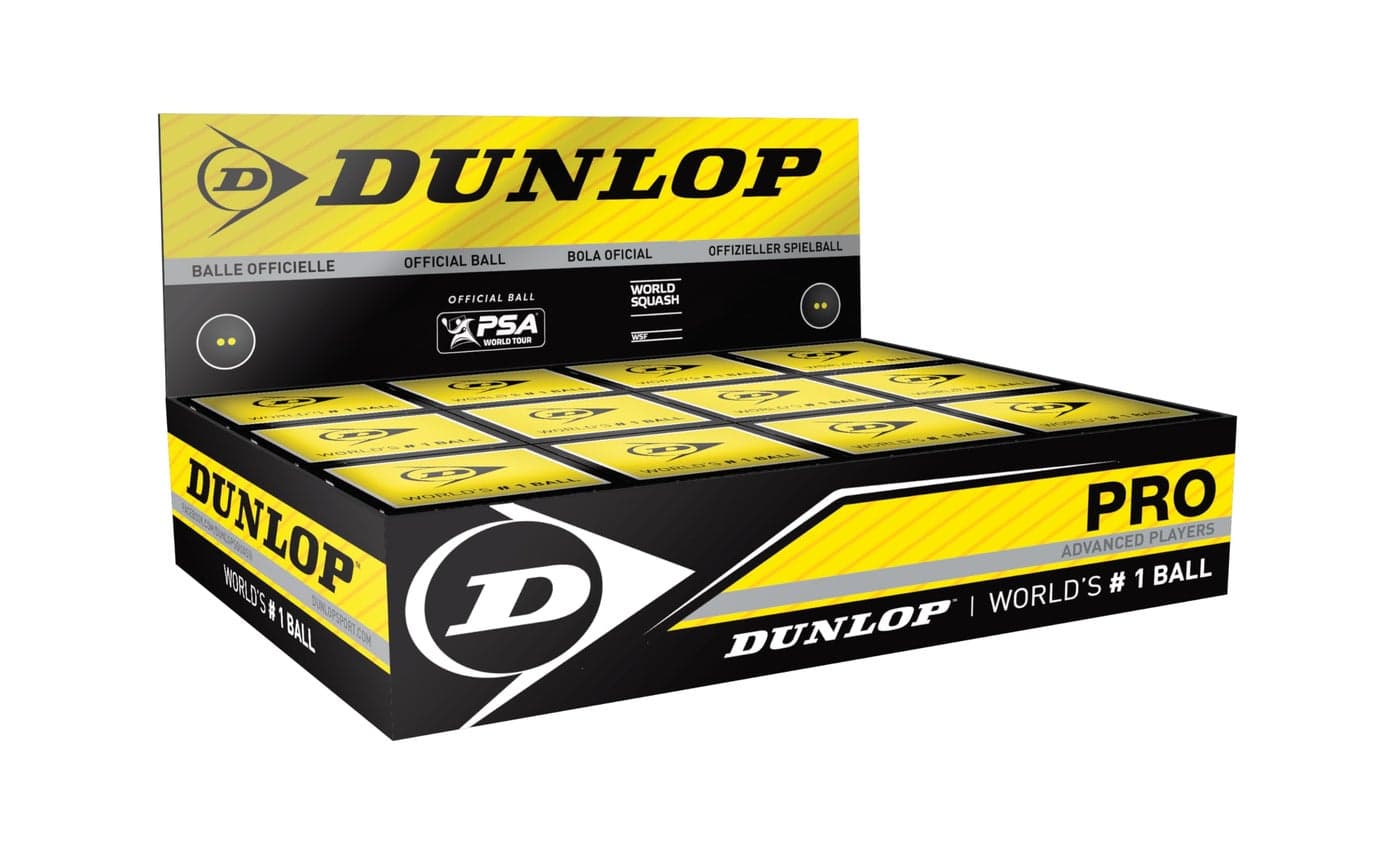 DUNLOP Pro Squash Balls 1 Ball Box 12 DS