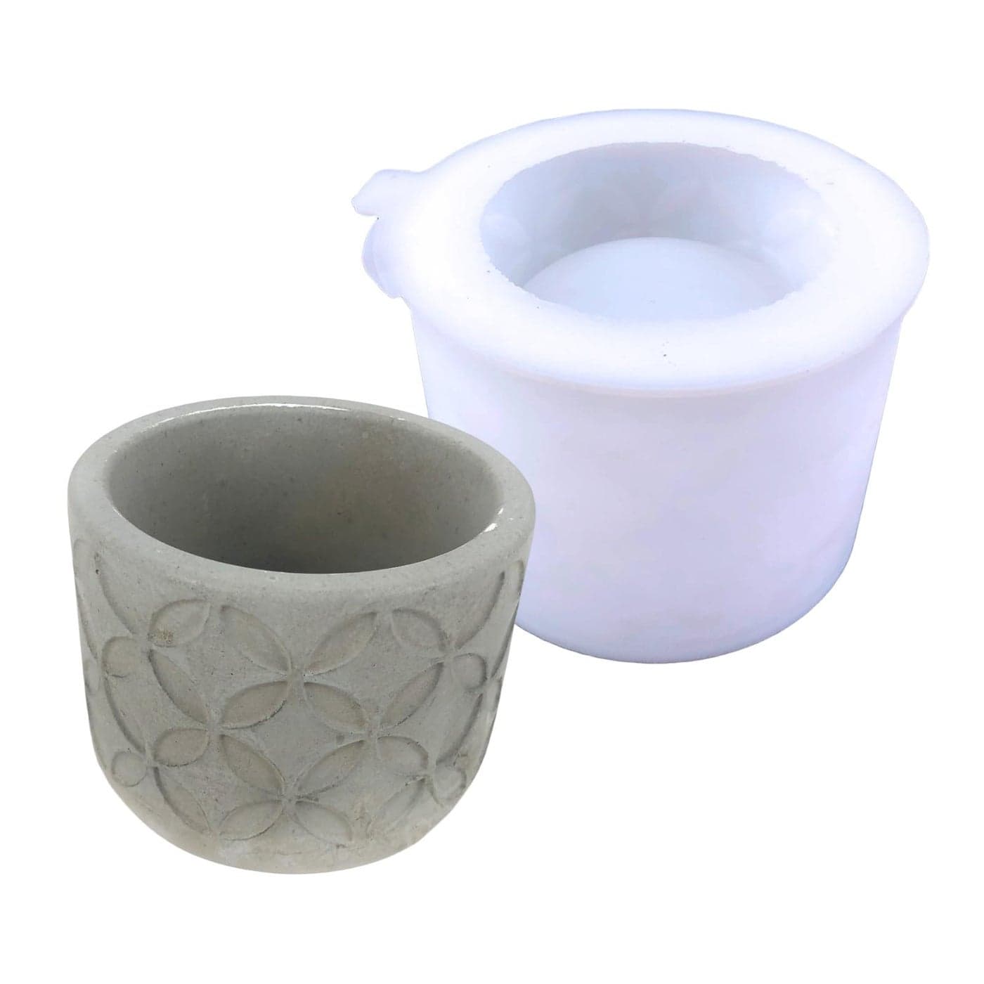 Concrete Flower Pot Silicone Mold Cylinder Plaster Succulent Plant Vase Cement Gypsum Mold DIY Storage Box Epoxy Resin Clay Mould