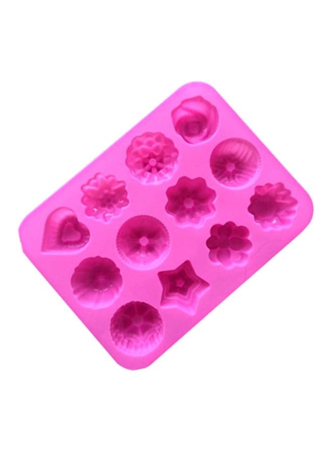 Silicone Cake Mould Pink 21x16x2.5cm