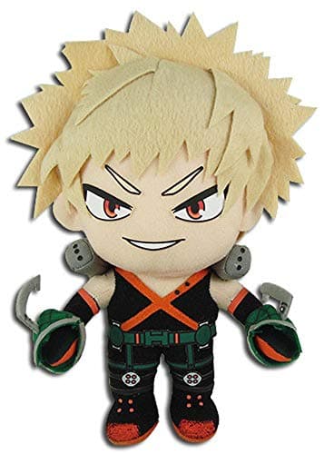 Great Eastern GE-52236 My Hero Academia Katsuki Bakugo Hero Suit Stuffed Plush,Multicolored,8"