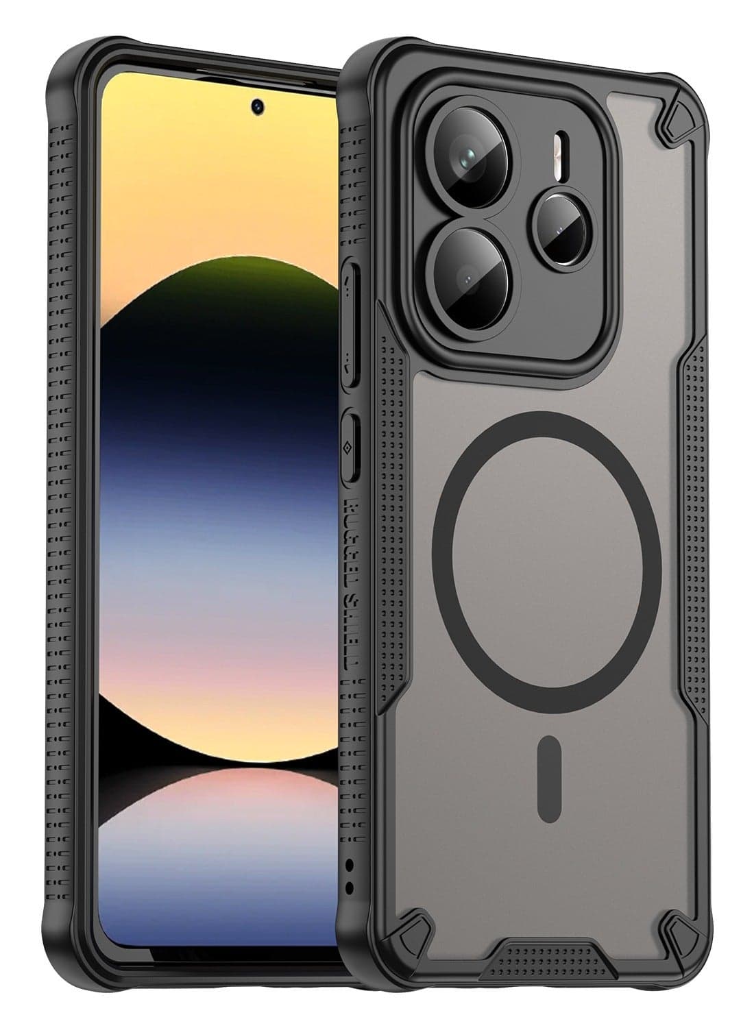 Magnetic Phone Case for Xiaomi Redmi Note 14 5G (not for 4G) Shockproof Hybrid Rugged Protective Armor Cover