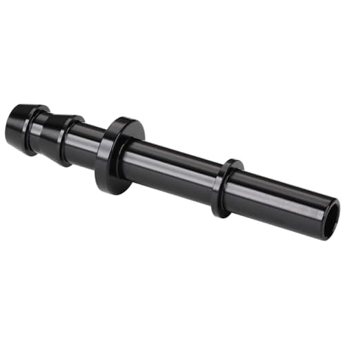 Podavelle 516 Hose Barb to 516 SAE Quick Connect Disconnect Male Fuel Fitting Adapter Aluminum Black