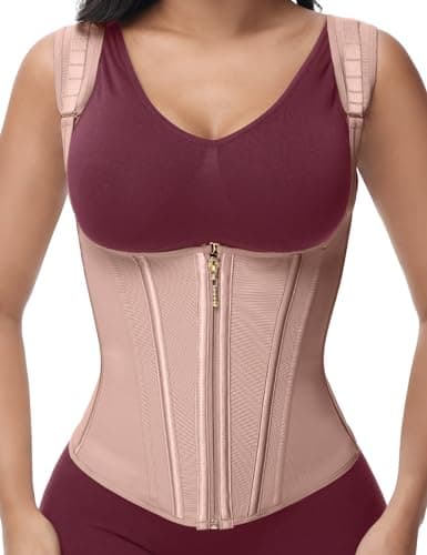 SHAPSHE Waist Trainer for Women, Tummy Control Sports Girdle, Workout Body Shaper with Adjustable Shoulder Strap
