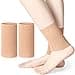 Zomiboo 2 Pcs Ankle Gel Sleeves Padded Socks Skateboard Accessories Ankle Pads Compression Sleeve Protector Brace for Skating Riding Ski Protection Foot Support SocksNude