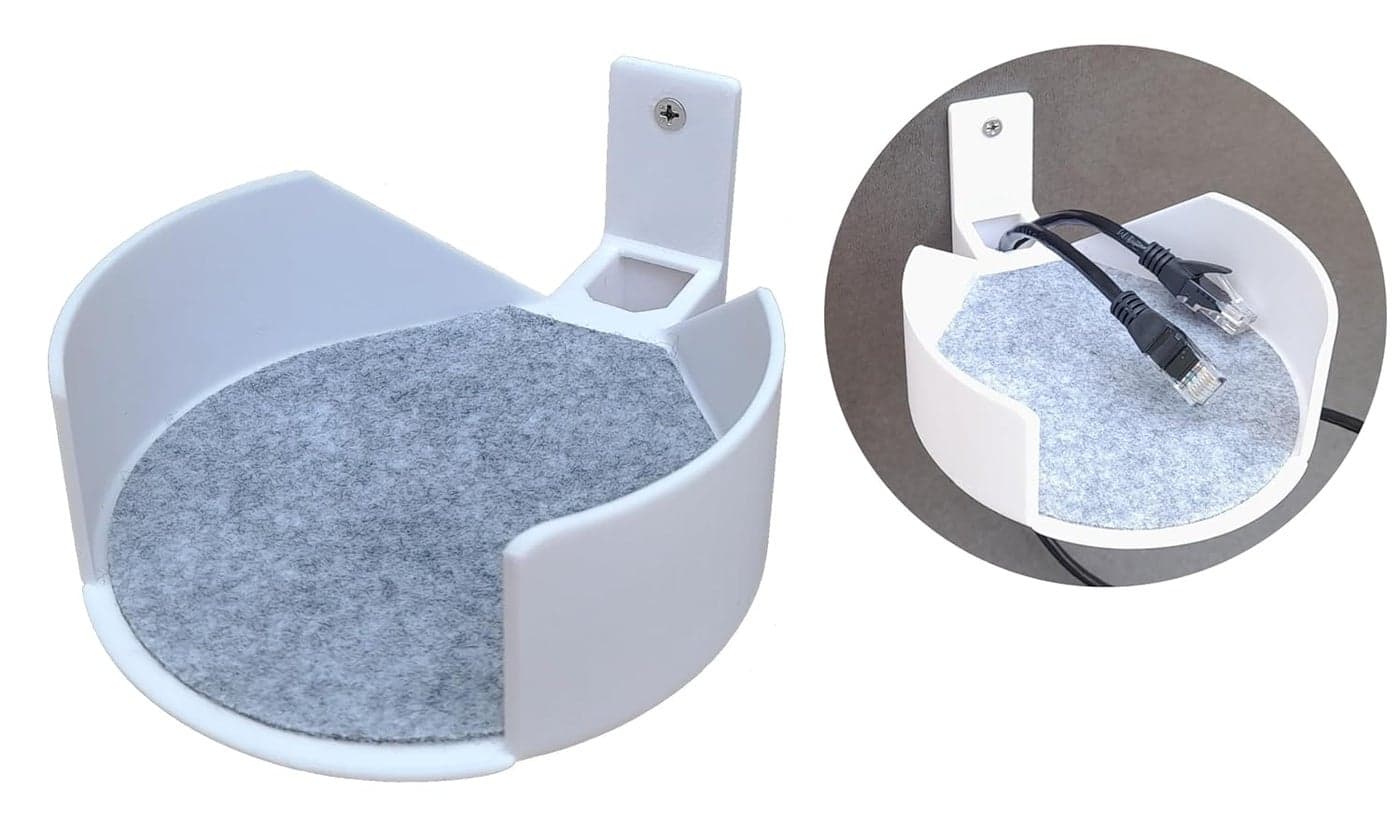 makerV Wall Mount Bracket Stand for TpLink Deco X10 X20 X55 X60 X68 Mesh Router Wall StandHolder for TpLink Deco X10 X20 X55 X60 X68 Mesh WiFi Router Plastic Screw Mount Pack of 1