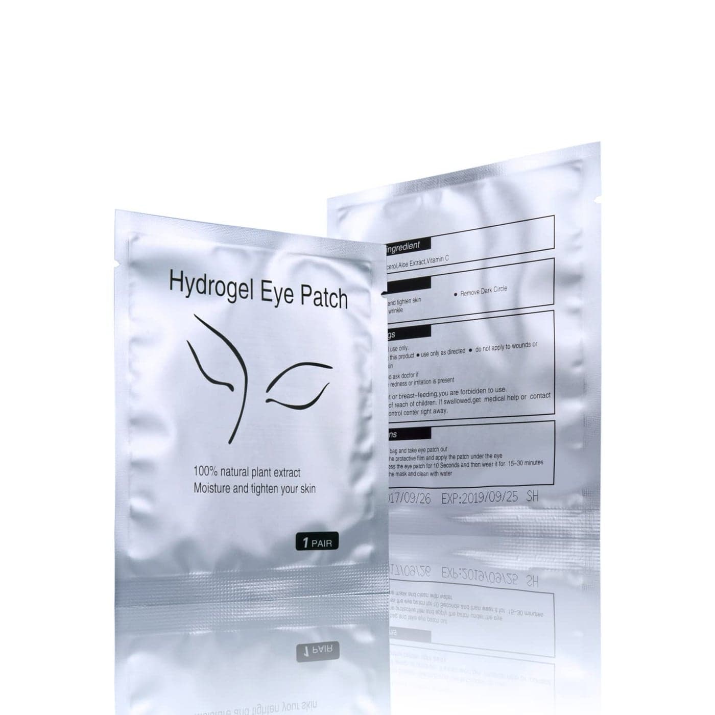 100 Pairs SetUnder Eye PadsComfy and Cool Under Eye Patches Gel Pad for Eyelash Extensions Eye Mask Beauty Tool