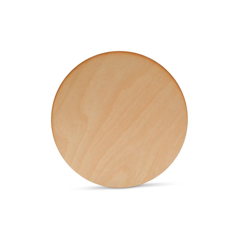 Wood Plywood Circles 6 inch 18 Inch Thick Round Wood Cutouts Pack of 5 Baltic Birch Unfinished Wood Plywood Circles For Crafts By Woodpeckers