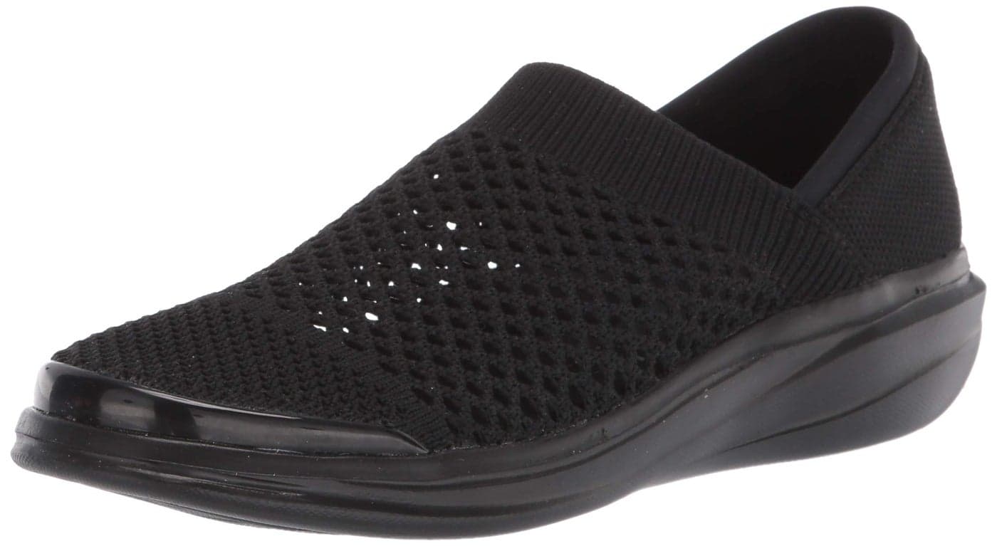BZees Womens Charlie Slipons Loafer Black 11 Wide US