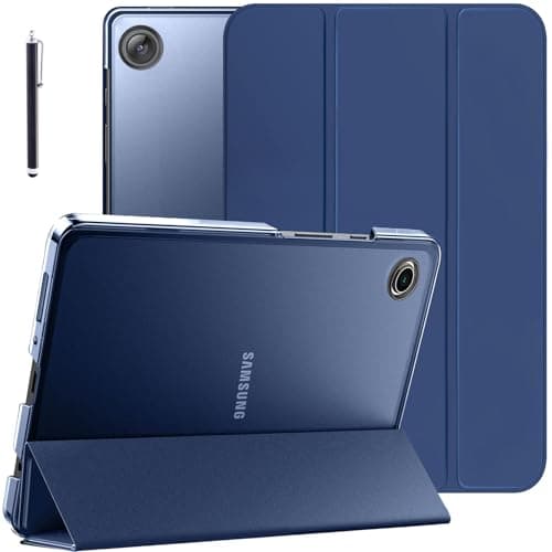 Robustrion Cover for Samsung Galaxy Tab A11 Plus Cover Case 11 inch, Flip Cover Case for Samsung Galaxy Tab A11 Plus Cover/Tab A11+ Tablet Cover with Translucent Back - Navy