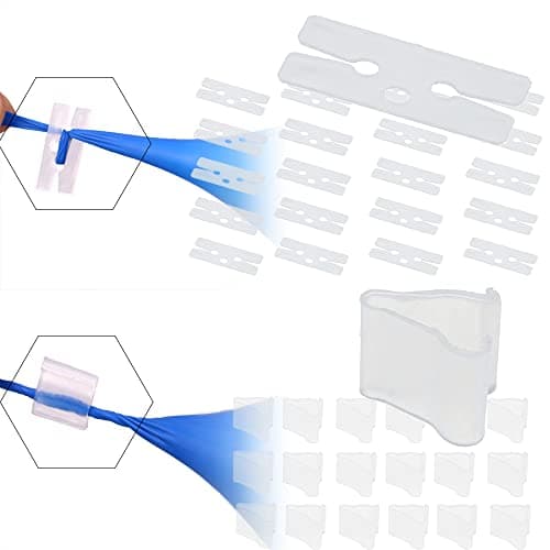 200 Pcs Balloons Mouth Clamp Transparent Balloon Closure the Vshaped Balloon Clip Plastic Balloon Tying Tools for Quickly Knotting and Sealing BalloonsLarge capacity packaging