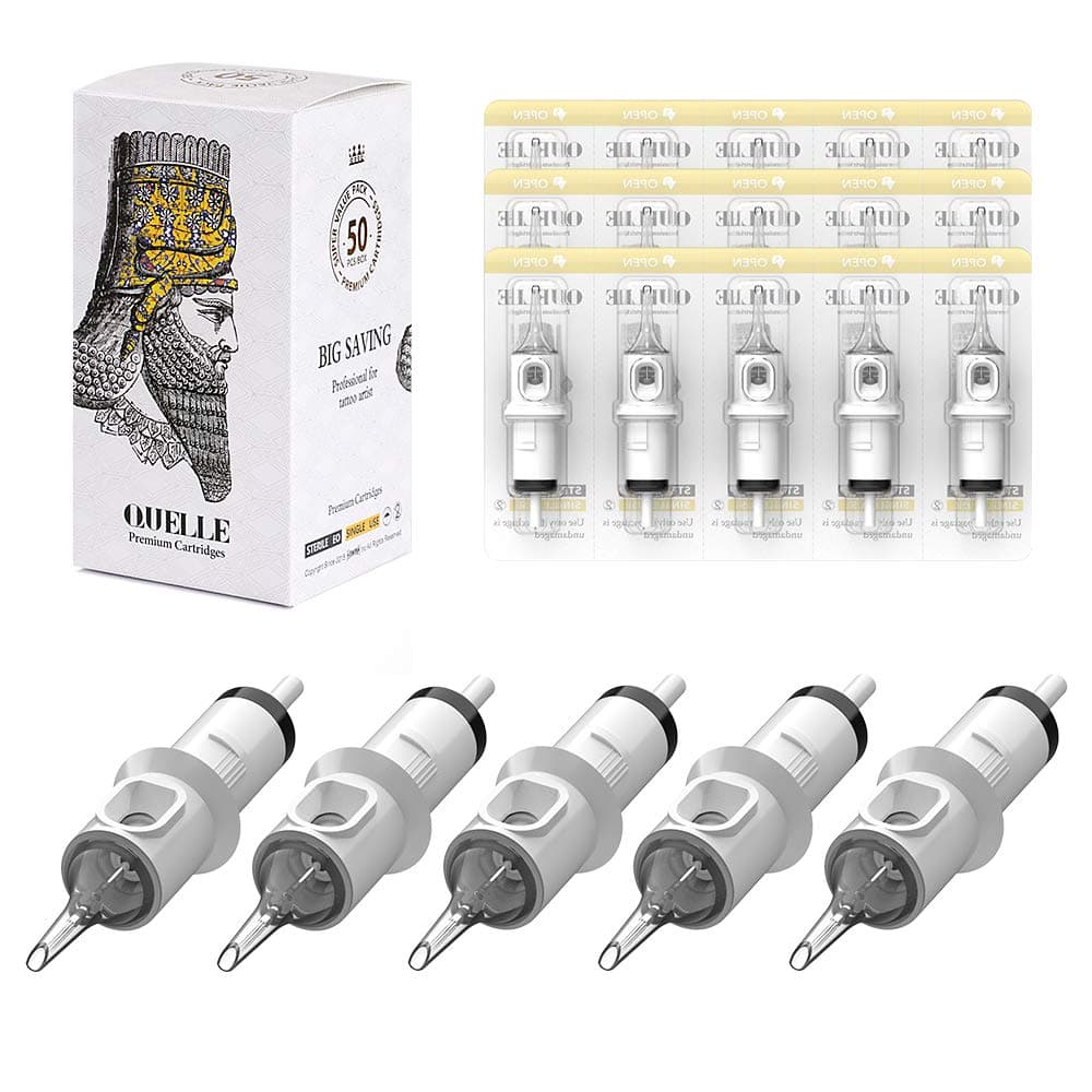 HAWINK 3RL Tattoo Needles Cartridge 12 Standard 3 Round Liner XTaper 50PCS with Membrane Professional Disposable EN05S501203RL