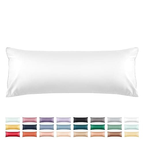 Warmstar Cotton Body Pillow Cover 1 Pack, 600 Thread Count Body Pillow case 20"x54", Long Body Pillow Case Cover Soft Breathable with Envelope Closure,White