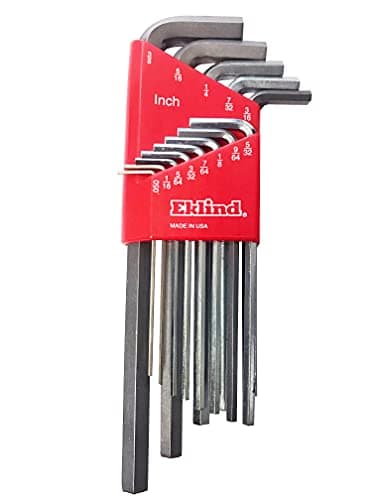 EKLIND 11213 Bright-Hex-L Key allen wrench - 13pc set SAE Inch Sizes .050-3/8 Long series