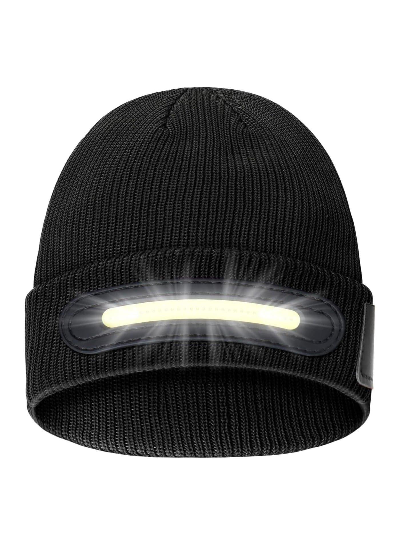 Beanie Hat with Light Uni LED Headlamp Beanie Cap Rechargeable USB Beanie Hat with 3 Light Brightness Levels