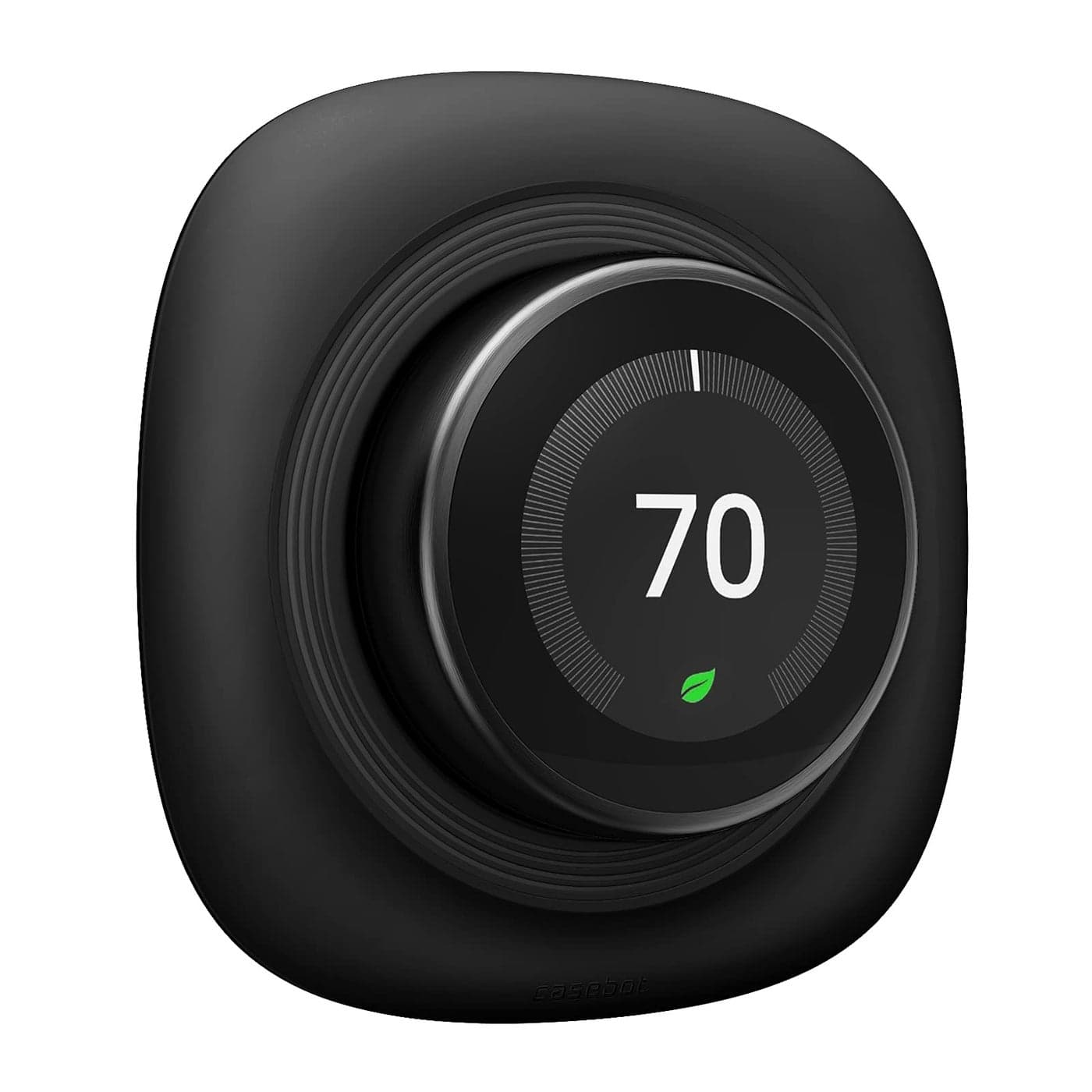 Fintie Wall Plate Cover Compatible with Google Nest Learning Thermostat 1st2nd3rd Generation Practical Nest Learning Trim Kit Easy Installation Matte Black