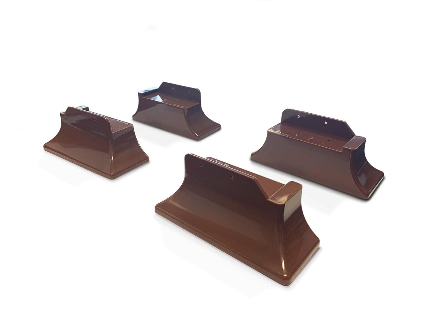 Stander Recliner Risers NonSlip Chair Lifters for Adults Seniors and Elderly Low Profile Seat Raiser for Sitting and Standing Assistance Compatible with Wooden Base Recliners Set of 4 Brown