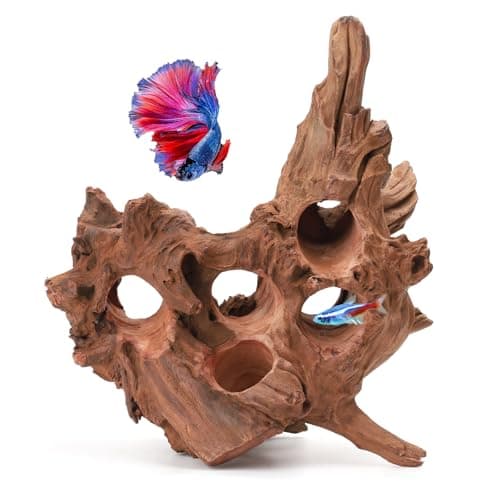Hygger CO2 Driftwood for Aquarium Natural Aquarium Wood for Aquascaping Fish Tank Decorations Reptile Tank Decor Porous Natural Driftwood 1115