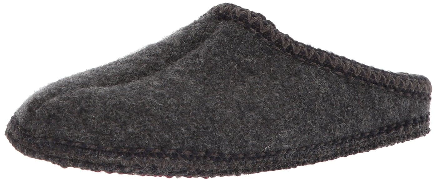 HAFLINGER Alaska AS Unisex Classic Slippers, Grey, 39EU