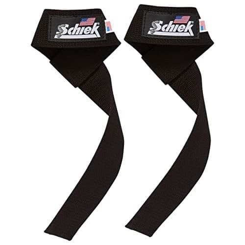 Schiek Sports Model 1000-BLS Basic 20" Lifting Straps - Black