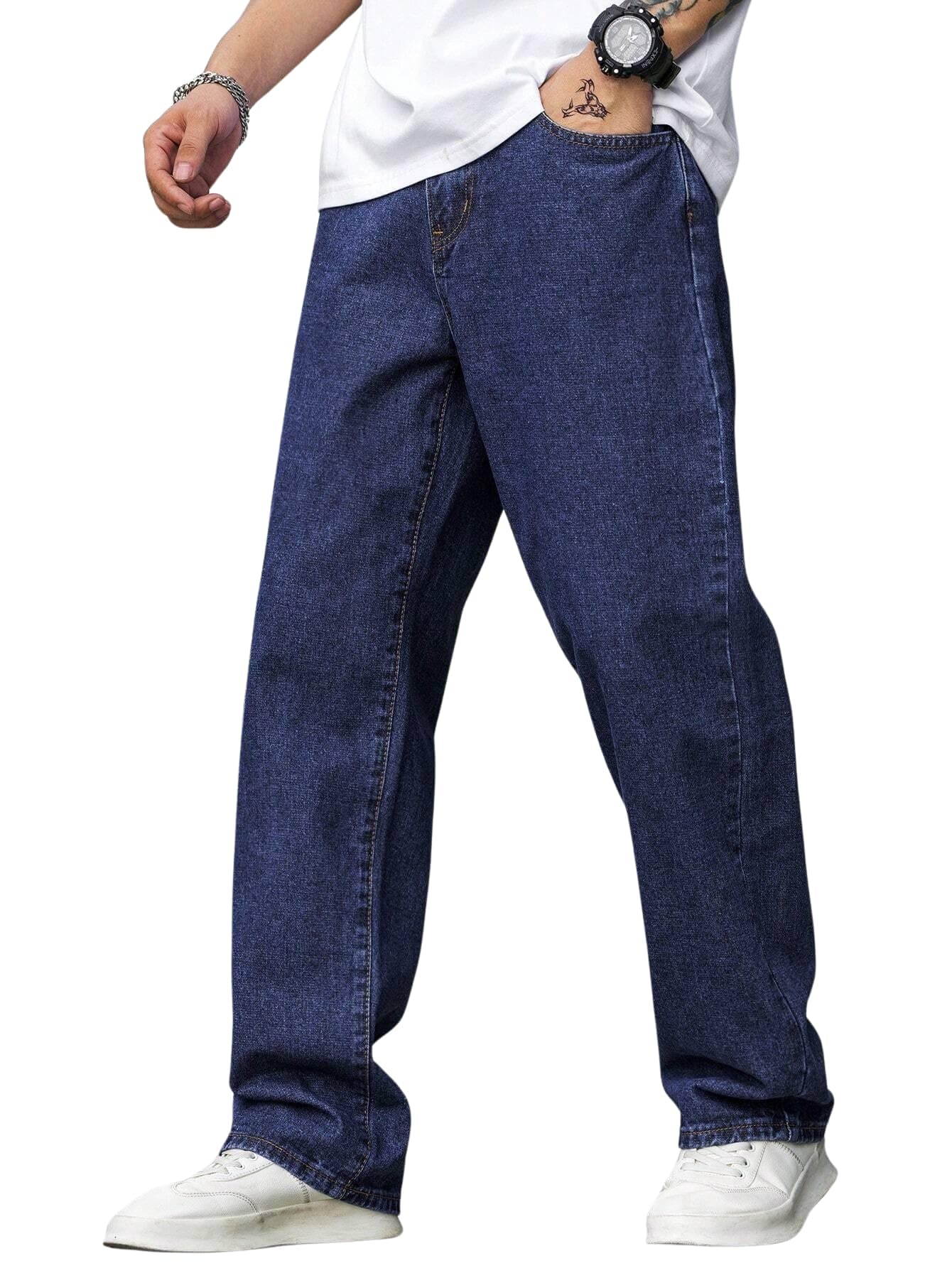 Lymio Baggy Denim Jeans Pants for Men (baggy-08-36)
