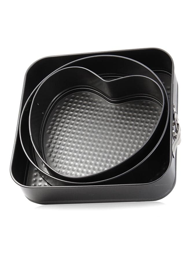3-Piece Non-Stick Cake Pan Set Multicolour