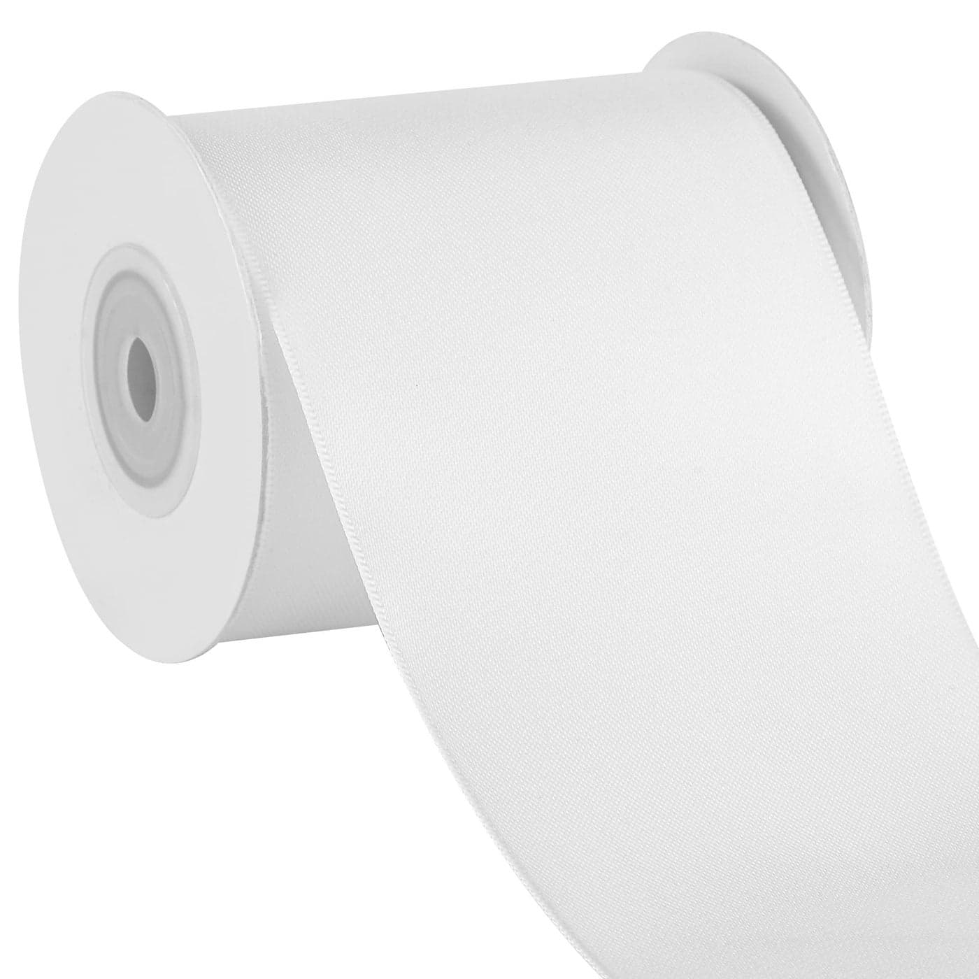 LIUYAXI White Double Face Satin Ribbon 3 X 10 Yards Ribbons Perfect for Crafts Gift Wrapping Bow Making and More