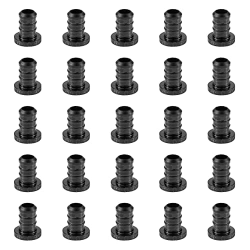 25-Pack EFIELD Pex Fittings Poly PPSU Barb Crimp 3/4-inch Plug (End Cap), ASTM F2159,(PPSU1807042)