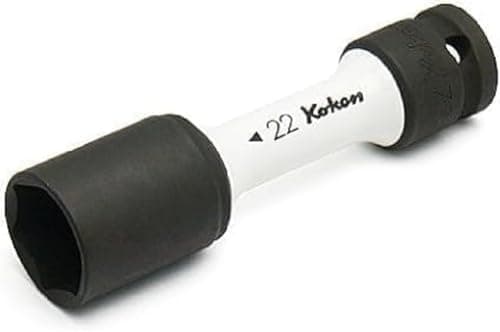 Ko-ken 14145PM.110-22 1/2 Sq. Dr. Wheel Nut Socket 22mm Extra Thin walled Length 110mm Color coded Protector
