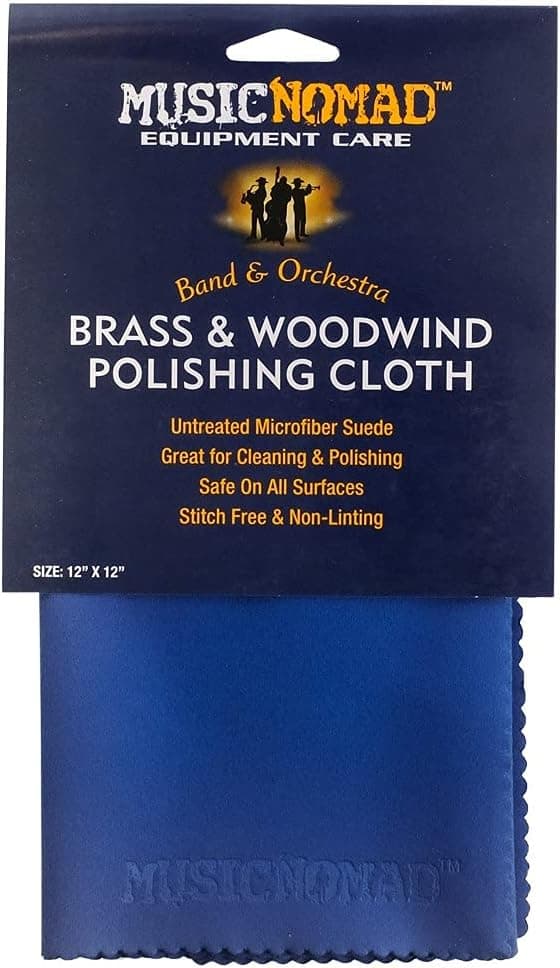 MusicNomad Brass Woodwind Premium Microfiber Polishing Cloth MN730