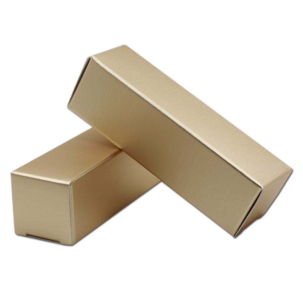 PABCK 100 PCS Kraft Paper Lip Balm Tube 25x25x85cm1x1x34 inch Container Boxes Makeup Lipstick DIY Gift Favor Cosmetic Essential Oil Holder Packaging Box Case Makeup Beauty Storage Supplies