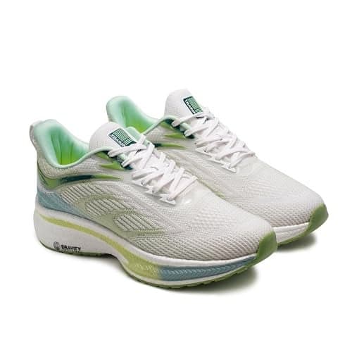 ASIAN Men's Hypercushion-01 Sports Running Shoes with Lightweight TPU & TPR Sole with Memory Foam Insole Casual Sneaker Shoes for Men's, Off White,UK 9