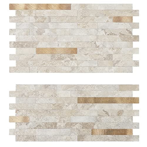 Midcard 20 Sheets Peel and Stick Backsplash PVC Wall Tile,for Kitchen Backsplash