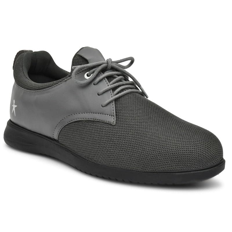 HEALTH FIT Orthopedic & Diabetic Sports Shoes Breathable Soft Sole Ultra-Lightweight Shoes Without Laces for Men's 1727 GY 11 UK Grey